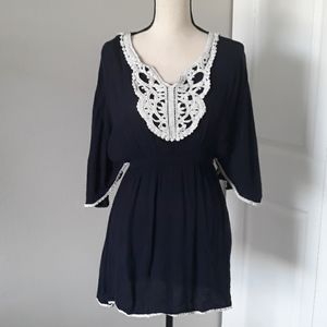 LIVERTY LOVE Navy blue lady blouse